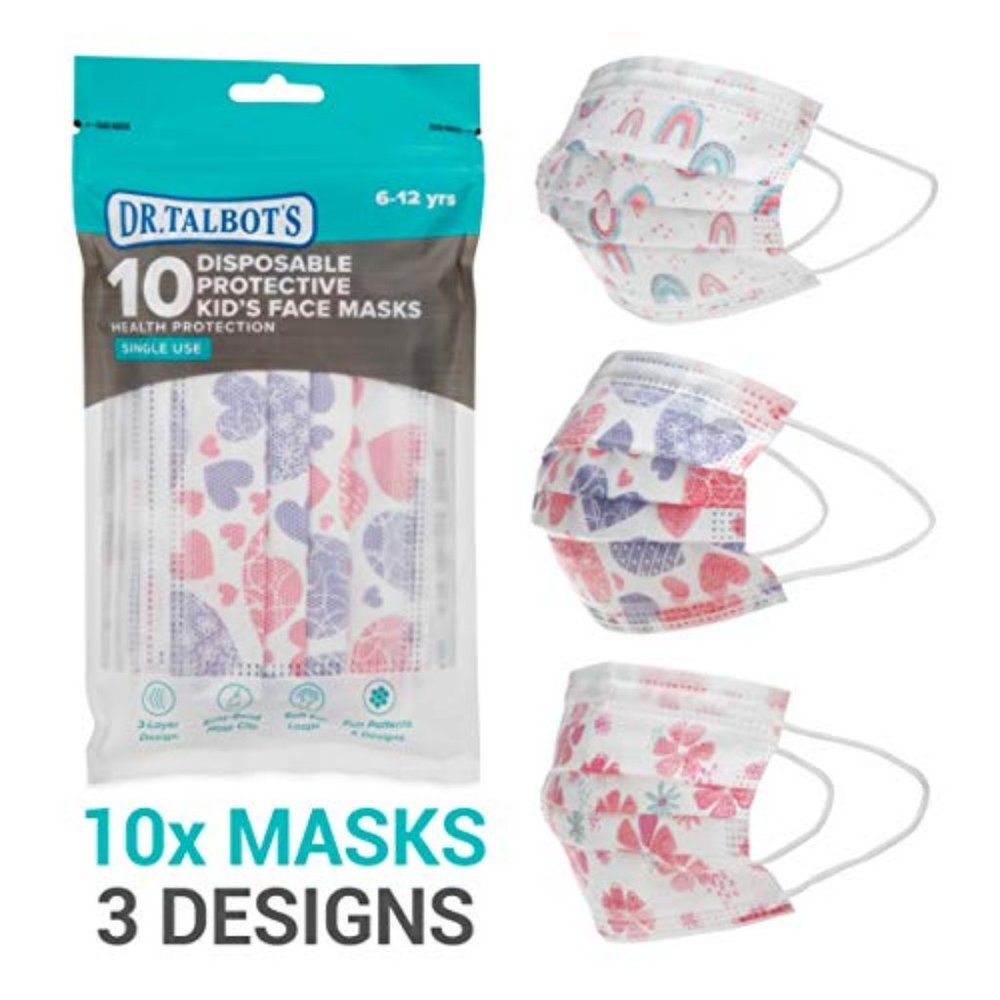 Dr. Talbots 10 Disposable Kid's Face Masks